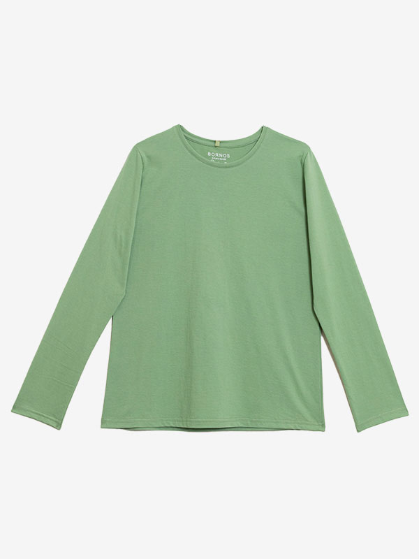 بلوز زنانه تریکو یقه گرد آستین بلند کژوال سلینا